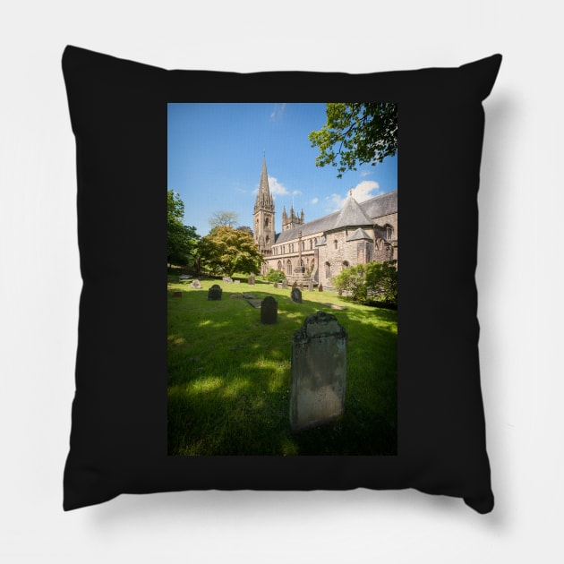 Llandaff Cathedral Pillow by RJDowns