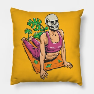 Till death do us yoga Pillow
