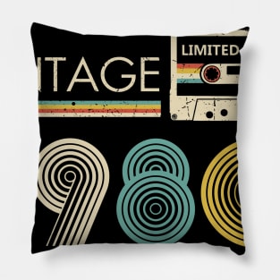 Vintage 1980 Limited Edition Cassette Pillow