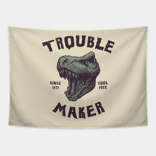 Trouble Maker Tyrannosaurs Tapestry by Blazedfalcon