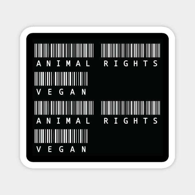 Animal Rights and Vegan Magnet by aveganmars