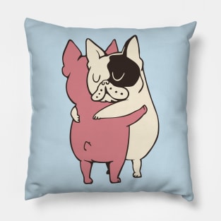 French Bulldog Hugs Pillow