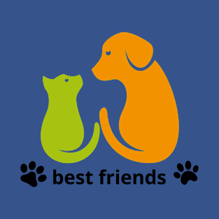 Cat and dog. T-Shirt