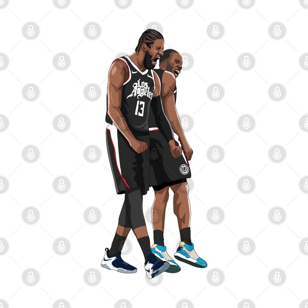 Paul George x Kawhi Leonard by xavierjfong