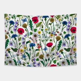 Wild flowers, poppies, cornflowers, daisies and more Tapestry