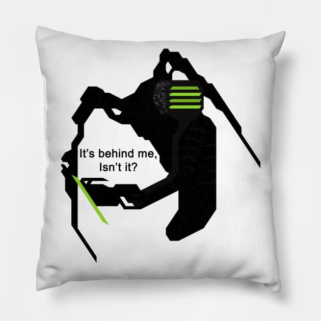 Space Jump Scares Pillow by zody