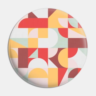 Mid Century Shapes N.10 / Retro Summer Evening Pin