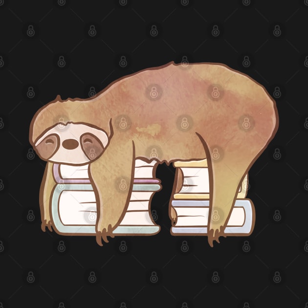 SLOTH READS by Catarinabookdesigns