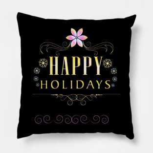 HAPPY HOLIDAYS Pillow