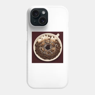 Coffee Cafe Since Established Old School Roast Cup Phone Case