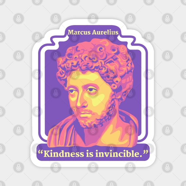 Marcus Aurelius Portrait and Quote Magnet by Slightly Unhinged