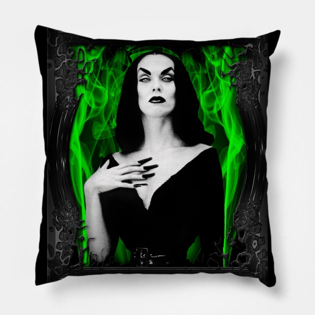 VAMPIRA 3 Pillow by GardenOfNightmares