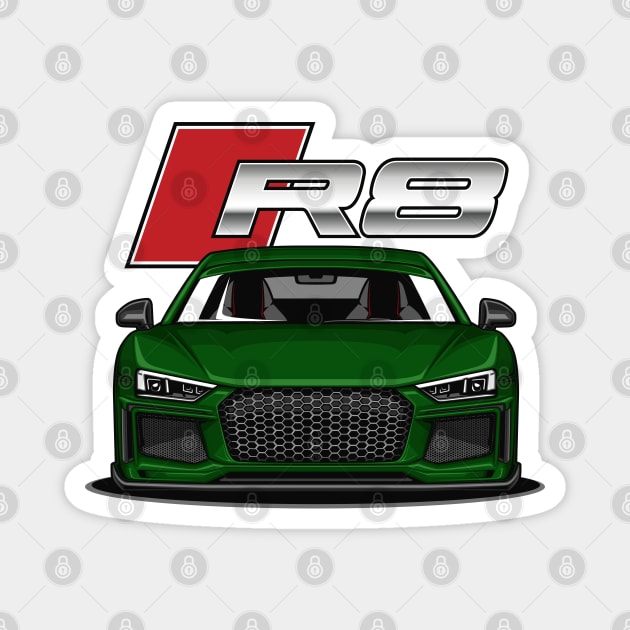 R8 V10 Performance (Cambridge Green Pearl) Magnet by Jiooji Project