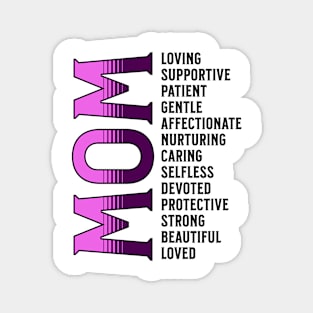 Mother's Day, Loved Mom Magnet