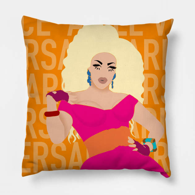 Ariel Versace Pillow by LutherLineArt