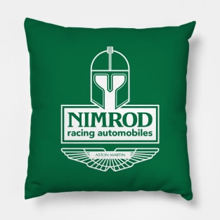 Aston Martin Nimrod Group C Team emblem - 1982 - White print Pillow