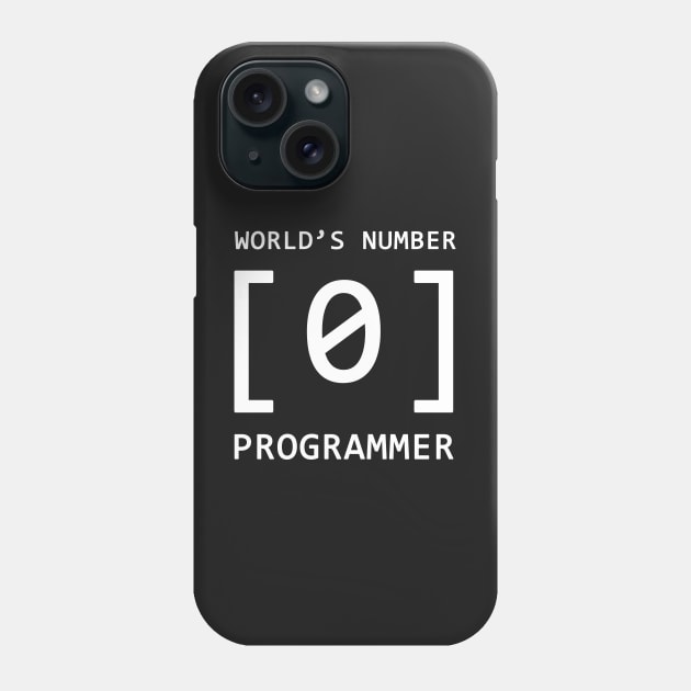 World number 0 Programmer - Funny Developer Phone Case by mangobanana