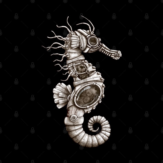 Steampunk Seahorse by Shico
