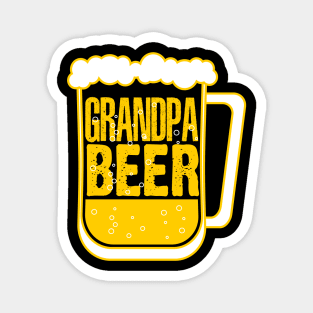 Funny Grandpa Beer Fathers Day Gifts Grandpa Drinking Beer Magnet