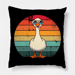 Silly Goose in Sunglasses Pun Meme Pool Funny Goose Pillow