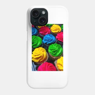Rows Of Colored Frosting Cupcakes Phone Case