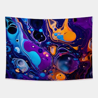 Cosmic Dance: An Abstract Universe of Color Tapestry