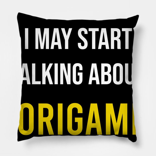 Warning Origami Pillow by blakelan128