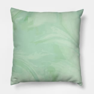 light green painting Pillow