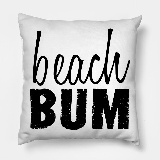 Beach Bum Pillow by lunabelleapparel