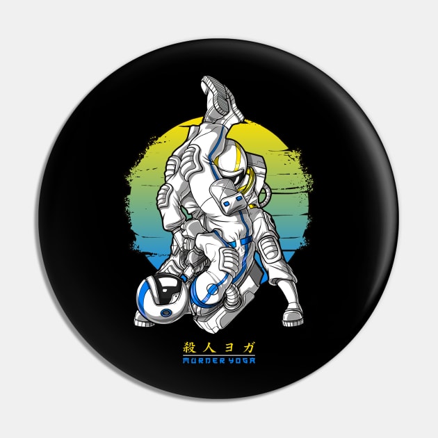 Jiu Jitsu Astronaut Pin by Diamond Creative