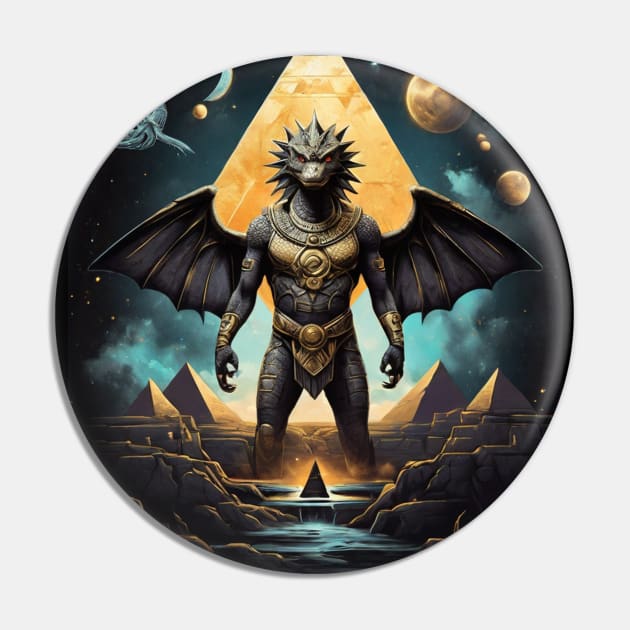 Reptilian Gods Pin by NB-Art