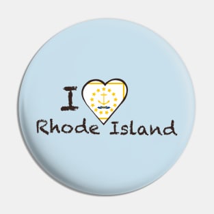 I Love Rhode Island Pin