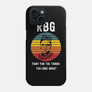 Ruth Bader Ginsburg Quote Retro Sunset Distressed Design Phone Case