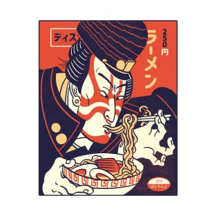 Japanese Anime Jotaro Eating Ramen T-Shirt