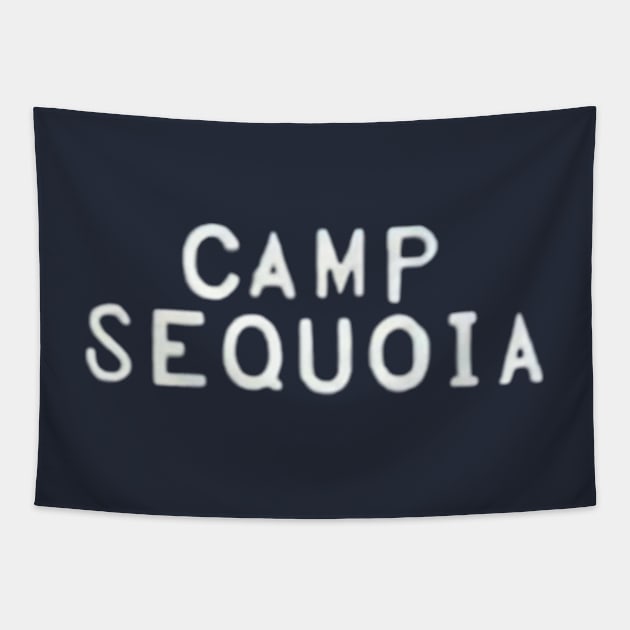 Camp Sequoia Entrance Sign Tapestry by jordan5L