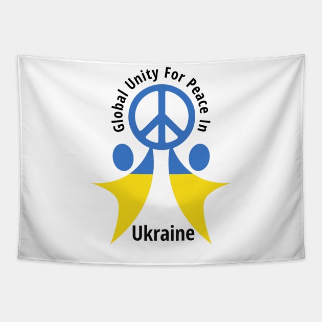 Global Unity For Peace In Ukraine Tapestry by Calmavibes