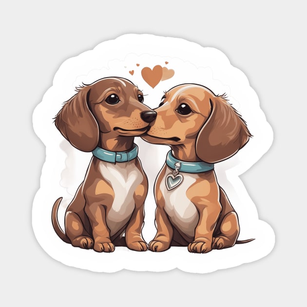 Miniature Dachshund Magnet by animegirlnft