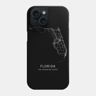 Florida State Road Map Phone Case