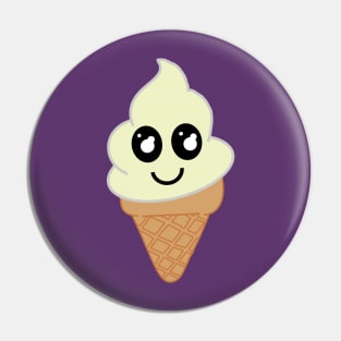 Vanilla Kawaii Icecream Pin