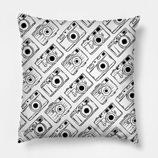 Vintage Camera Pattern Pillow