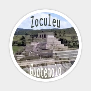 Zaculeu Ruins Guatemala Travel Stickers Magnet