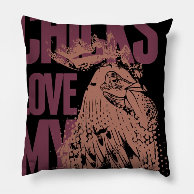 chicks Pillow by Mhossam