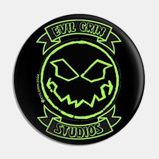 Evil Grin Studios back patch design Pin