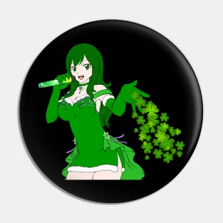 St Patricks Day Girl Anime women dress Pin