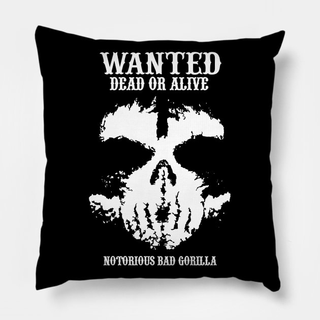 Wanted Dead Or Alive Pillow by KewaleeTee