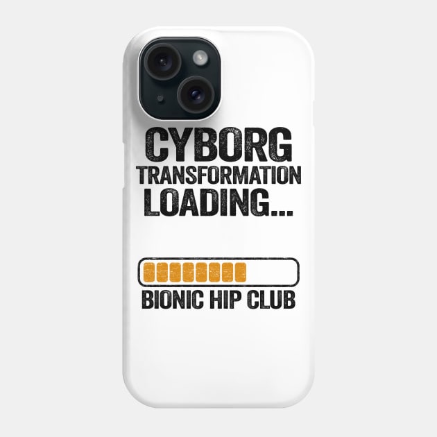 Cyborg Transformation Bionic Hip Club Hip Replacement Surgery Phone Case by Kuehni