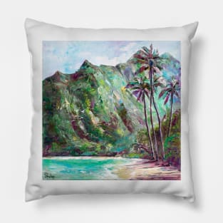 Paradise Lagoon. Hawaii Pillow