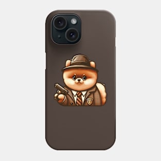 Pomeranian Detective Phone Case
