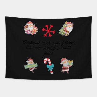 Christmas loses a bit of magic the moment belief in Santa fades - Christmas Stickers Tapestry