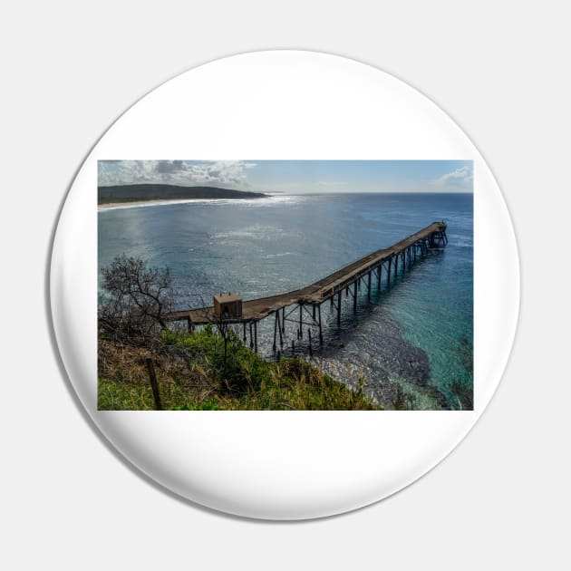 Catherine Hill Bay Jetty Pin by fotoWerner